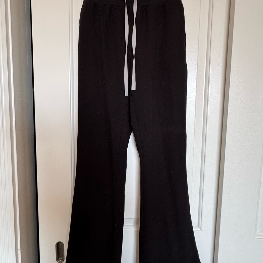 Figs Black Flare Scrub Pants